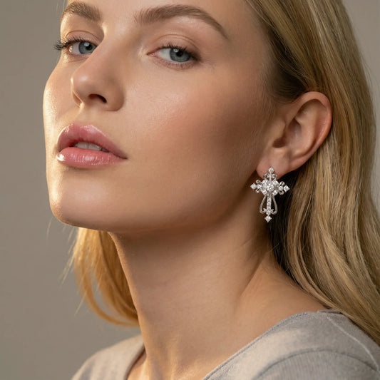 Divine Grace Cross Earrings