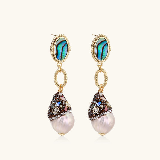 Baroque Pearl Statement Earrings