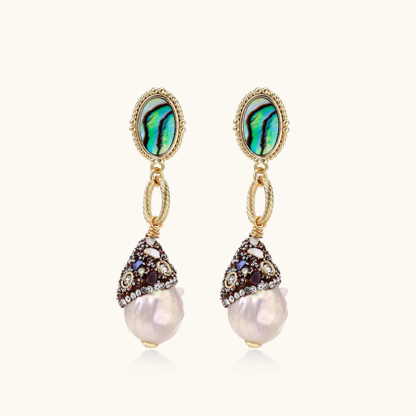 Baroque Pearl Statement Earrings