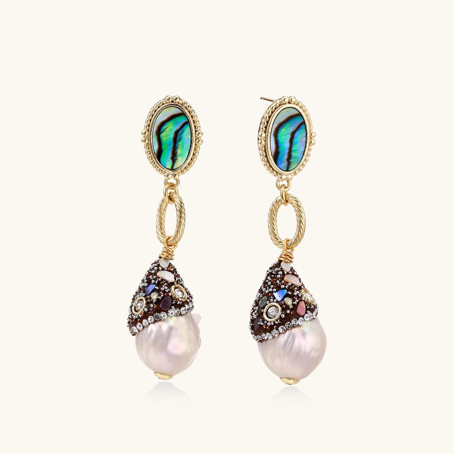 Baroque Pearl Statement Earrings