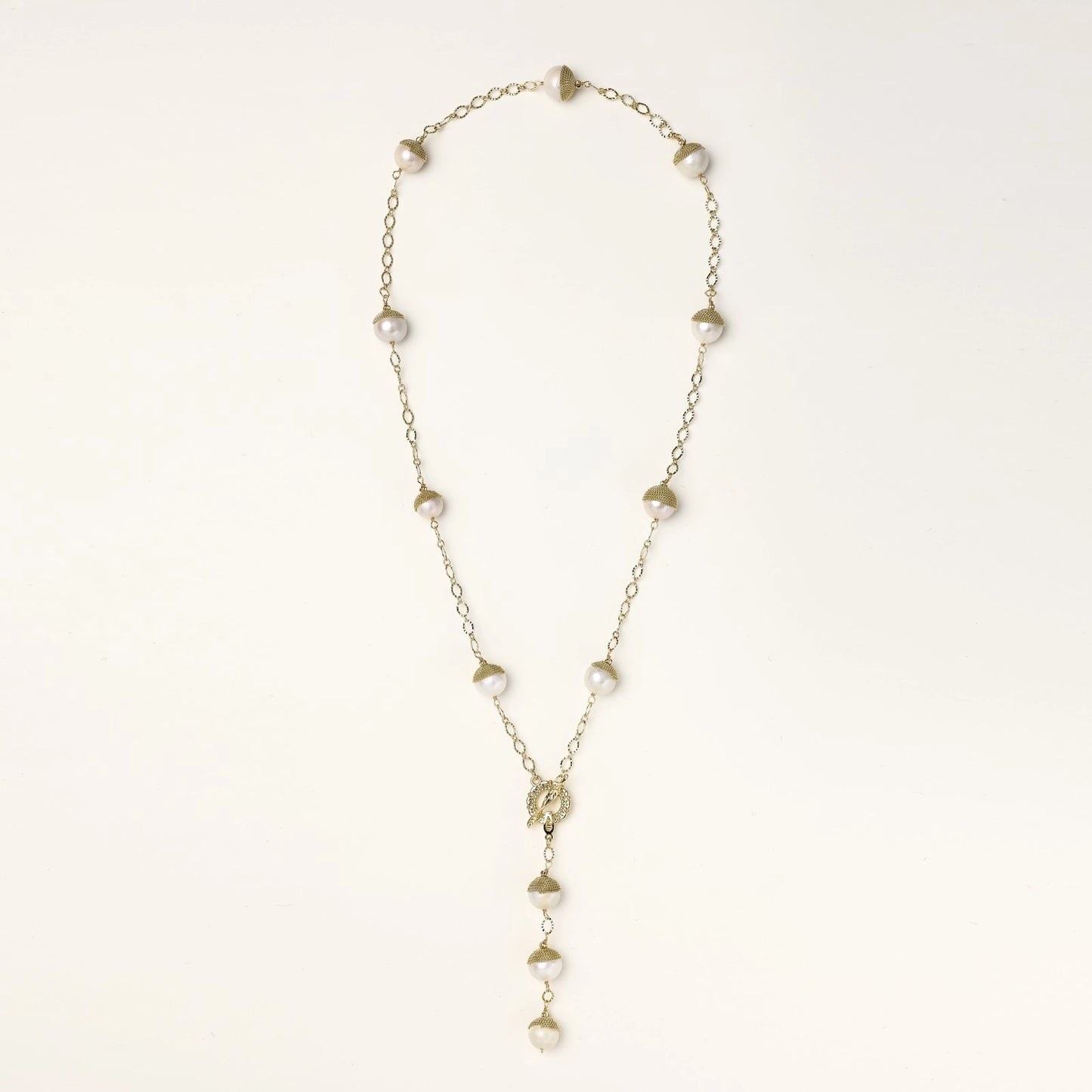 Baroque Pearl Station Necklace