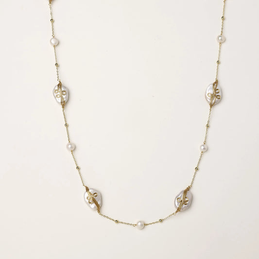 Baroque Pearl Garden Necklace
