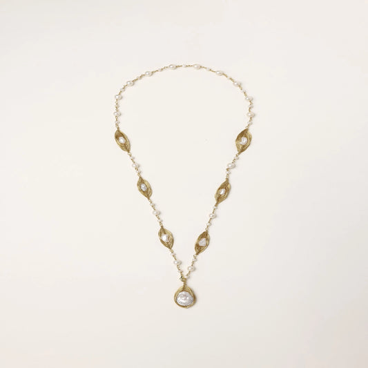 Baroque Pearl Garden Necklace