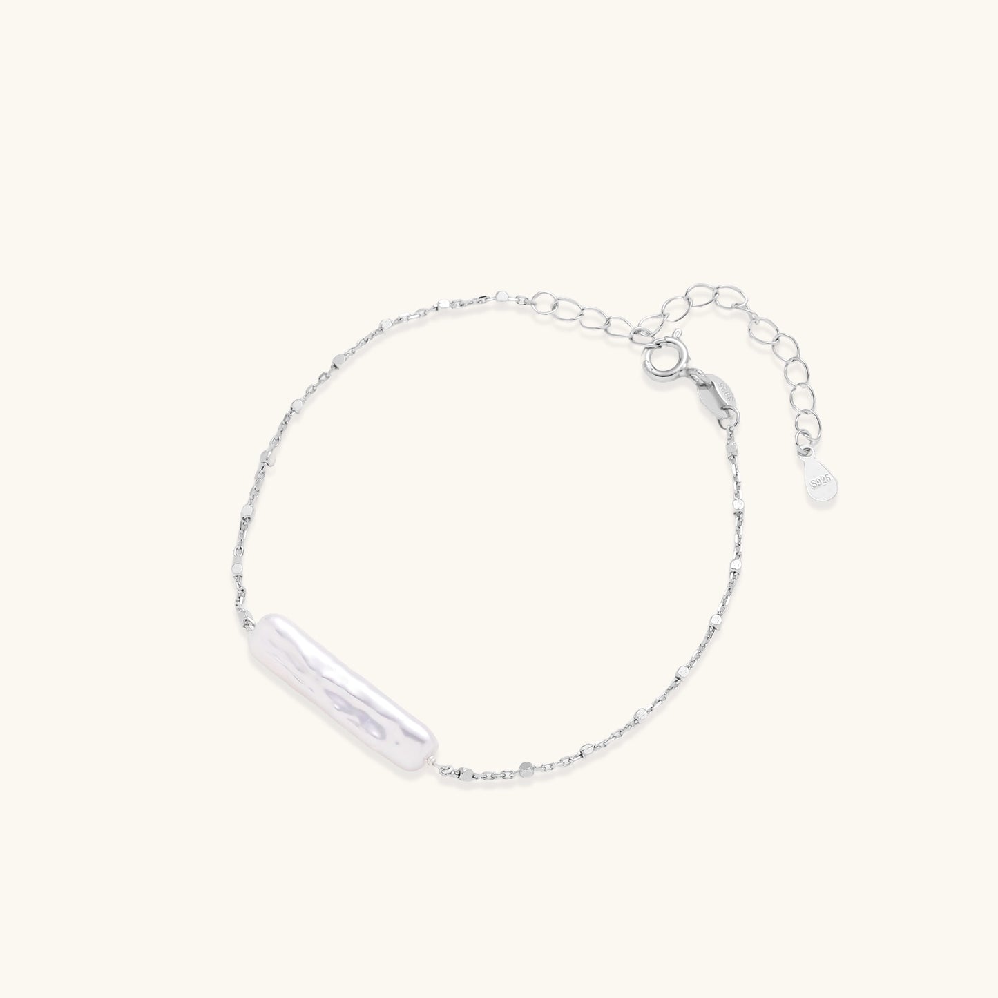 Baroque Pearl Chain Bracelet