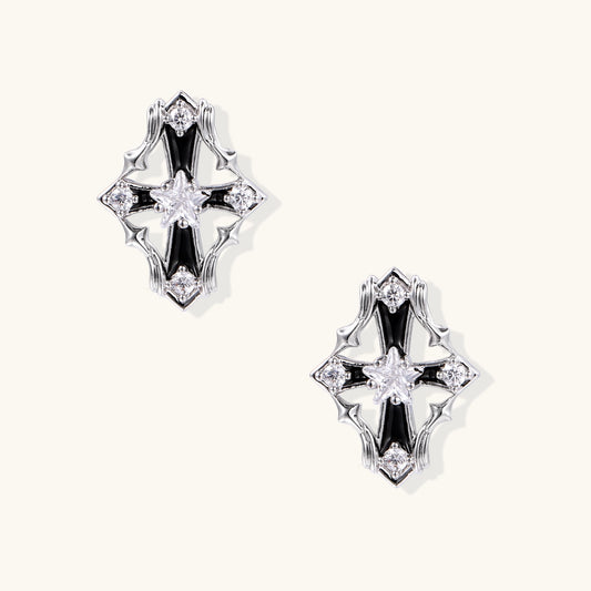 Celestial Cross Studs