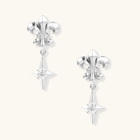 Royal Fleur Drop Earrings