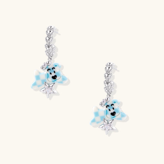 Starlight Teddy Drop Earrings