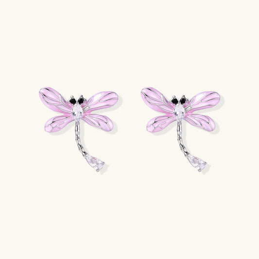 Ethereal Dragonfly Cascade Earrings