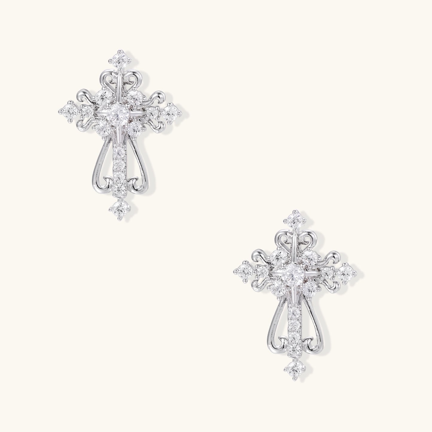 Divine Grace Cross Earrings