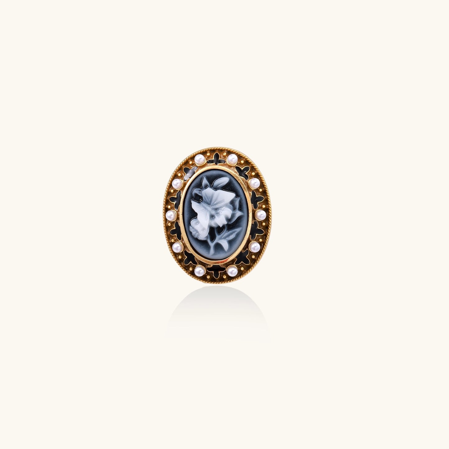 Victorian Rose Cameo Ring