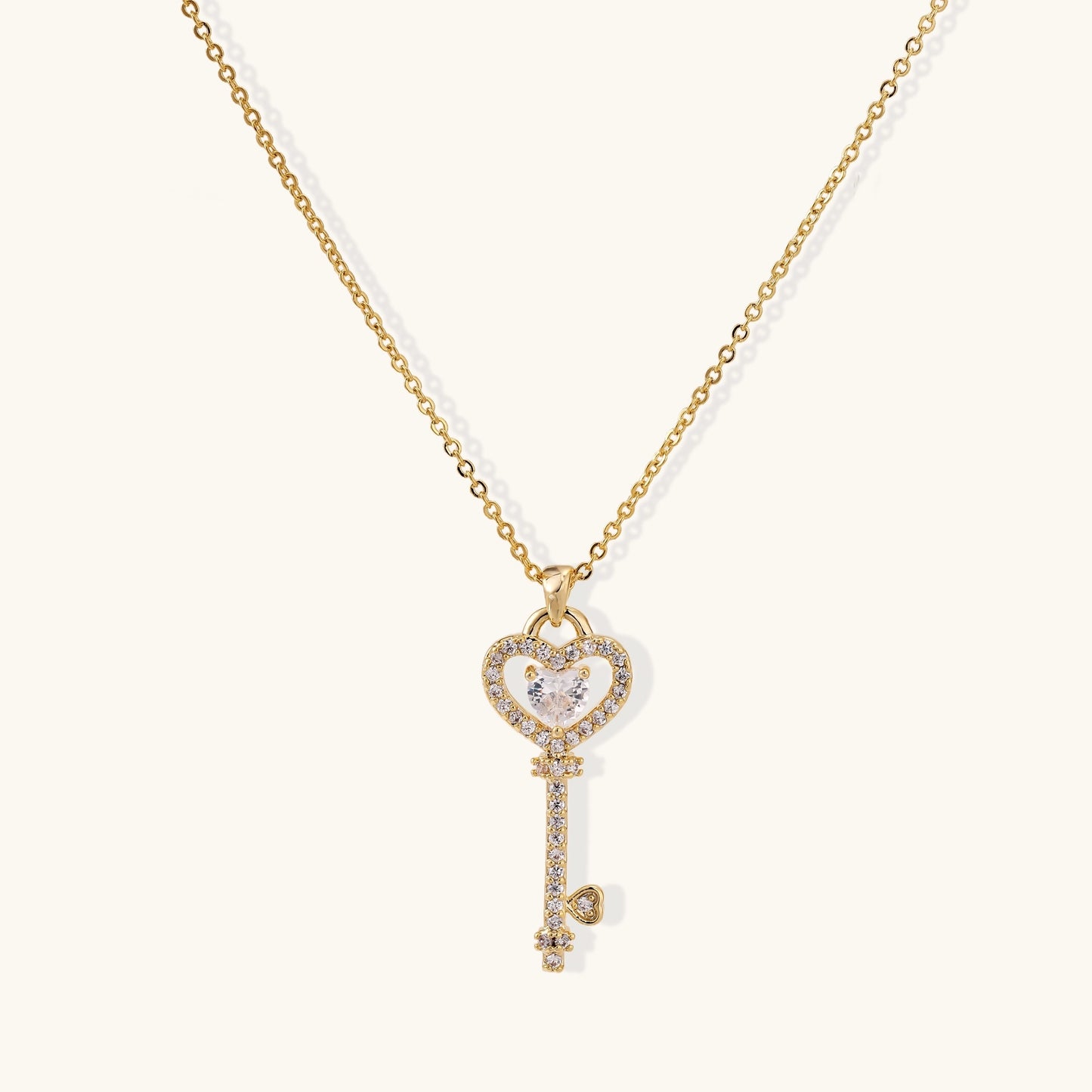 Secret Heart Key Necklace