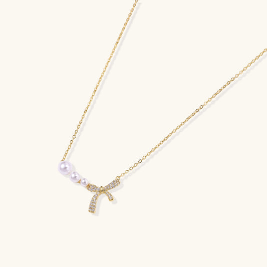 Pearl Bow Dreams Necklace
